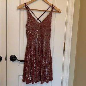Pink Velvet Dress